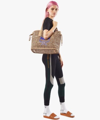 MCM Reversible Liz Medium Shopper in Visetos In Beige