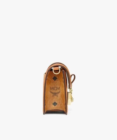 MCM Gretl Cognac Crossbody in Visetos