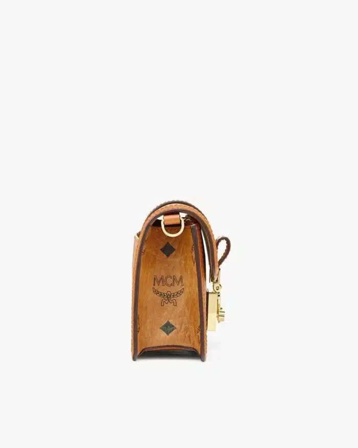 MCM Gretl Cognac Crossbody in Visetos