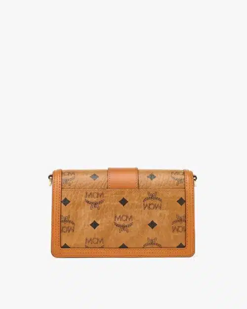 MCM Gretl Cognac Crossbody in Visetos