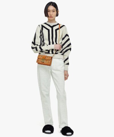 MCM Gretl Cognac Crossbody in Visetos