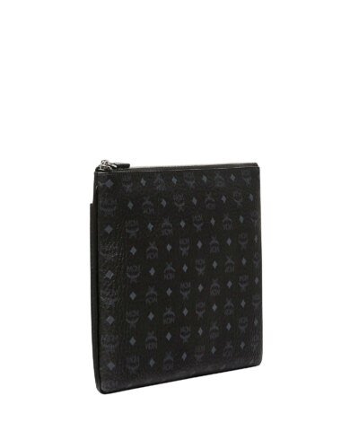 MCM Crossbody Pouch in Visetos Original, Black