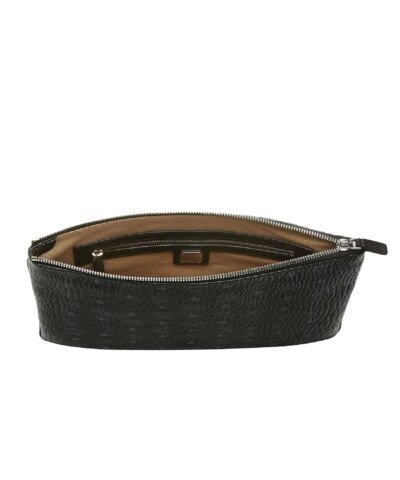 MCM Crossbody Pouch in Visetos Original, Black