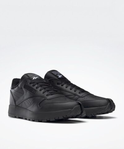 Maison Margiela Classic Leather Tabi Shoes, Black