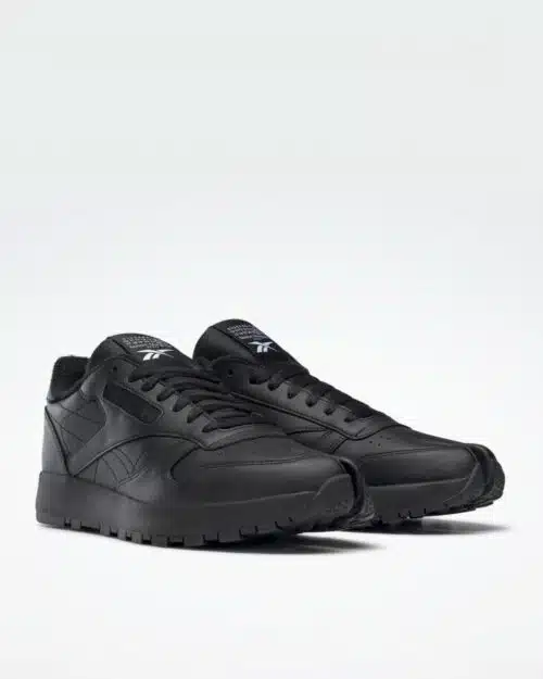 Maison Margiela Classic Leather Tabi Shoes, Black