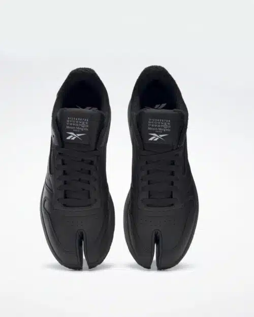 Maison Margiela Classic Leather Tabi Shoes, Black