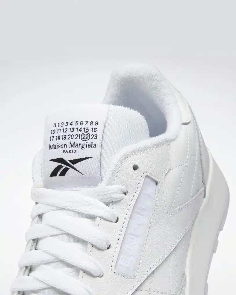 Maison Margiela Classic Leather Tabi Shoes, White