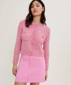 Maje Marguerita Bouclé Cardigan