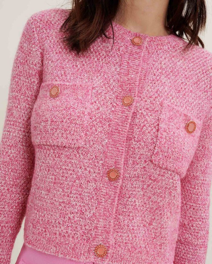 Maje Marguerita Bouclé Cardigan