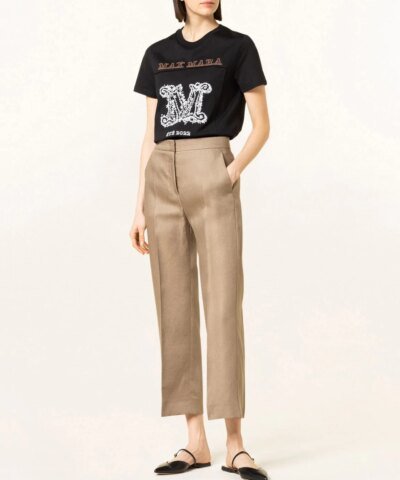Max Mara Logo Printed Crewneck T-Shirt