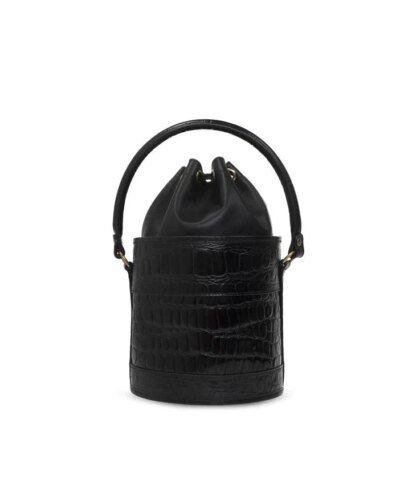 Saint Laurent Black 'Bahia Small' Bucket Bag