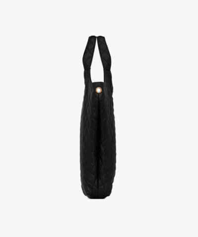 Saint Laurent Women's Black Icare Maxi Shopping En Cuir D'agneau Matelassé