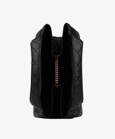 Saint Laurent Women's Black Icare Maxi Shopping En Cuir D'agneau Matelassé