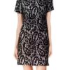 Michael Kors Black White Sheath A-Line Lace Dress