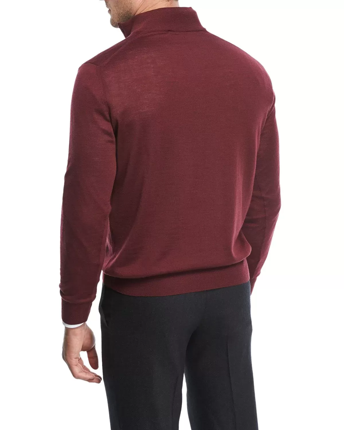 Canali Cotton Half-Zip Sweater