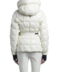 Moncler Grenoble Salle Shiny Nylon Belted Ski Jacket