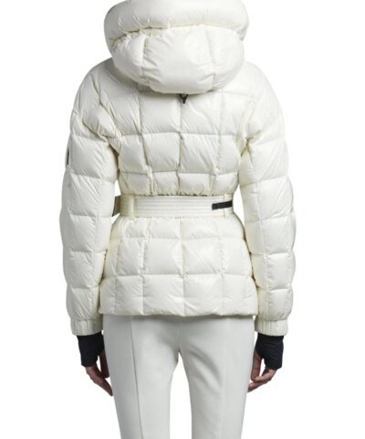 Moncler Grenoble Salle Shiny Nylon Belted Ski Jacket