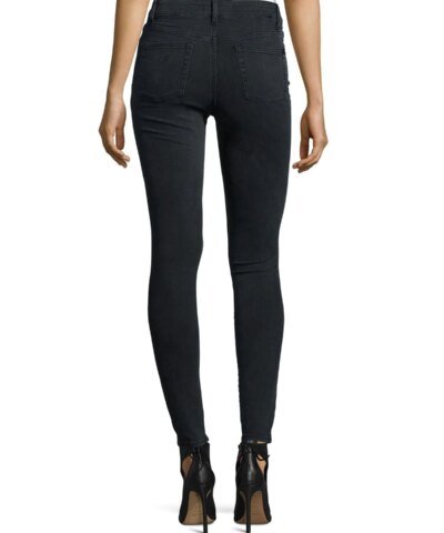 DL1961 Premium Denim No. 1 Super Skinny Ultra High-Rise Ankle Jeans, Battle