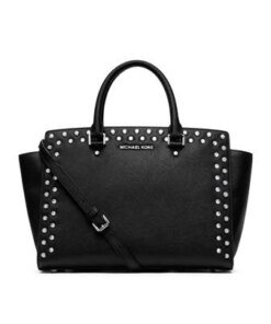 MICHAEL Michael Kors Large Selma Jewel-Trim Satchel-MICHAEL MICHAEL KORS-Fashionbarn shop