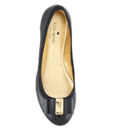 kate spade new york Round Logo Toe Ballet Flats - Tock-KATE SPADE-Fashionbarn shop