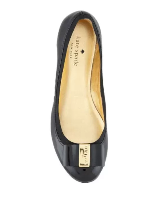 kate spade new york Round Logo Toe Ballet Flats - Tock-KATE SPADE-Fashionbarn shop