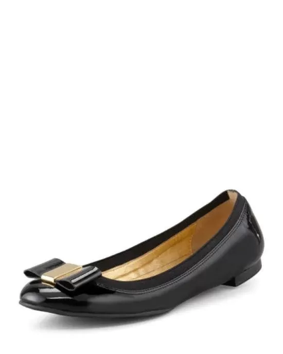 kate spade new york Round Logo Toe Ballet Flats - Tock