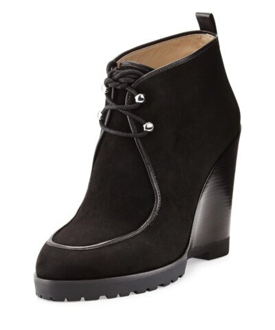 Michael Michael Kors Beth Wedge Lace-Up Ankle Booties
