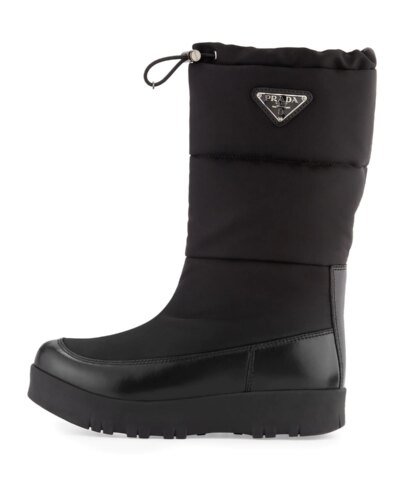 Prada Linea Rossa Nylon Platform Snow Boot