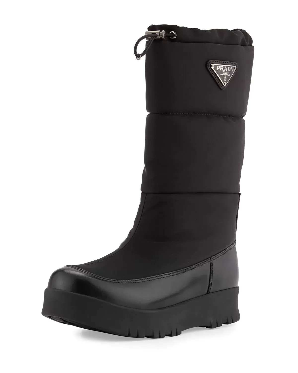 Prada Linea Rossa Nylon Platform Snow Boot