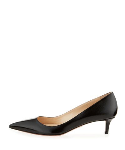 Prada Patent Saffiano 45mm Pump