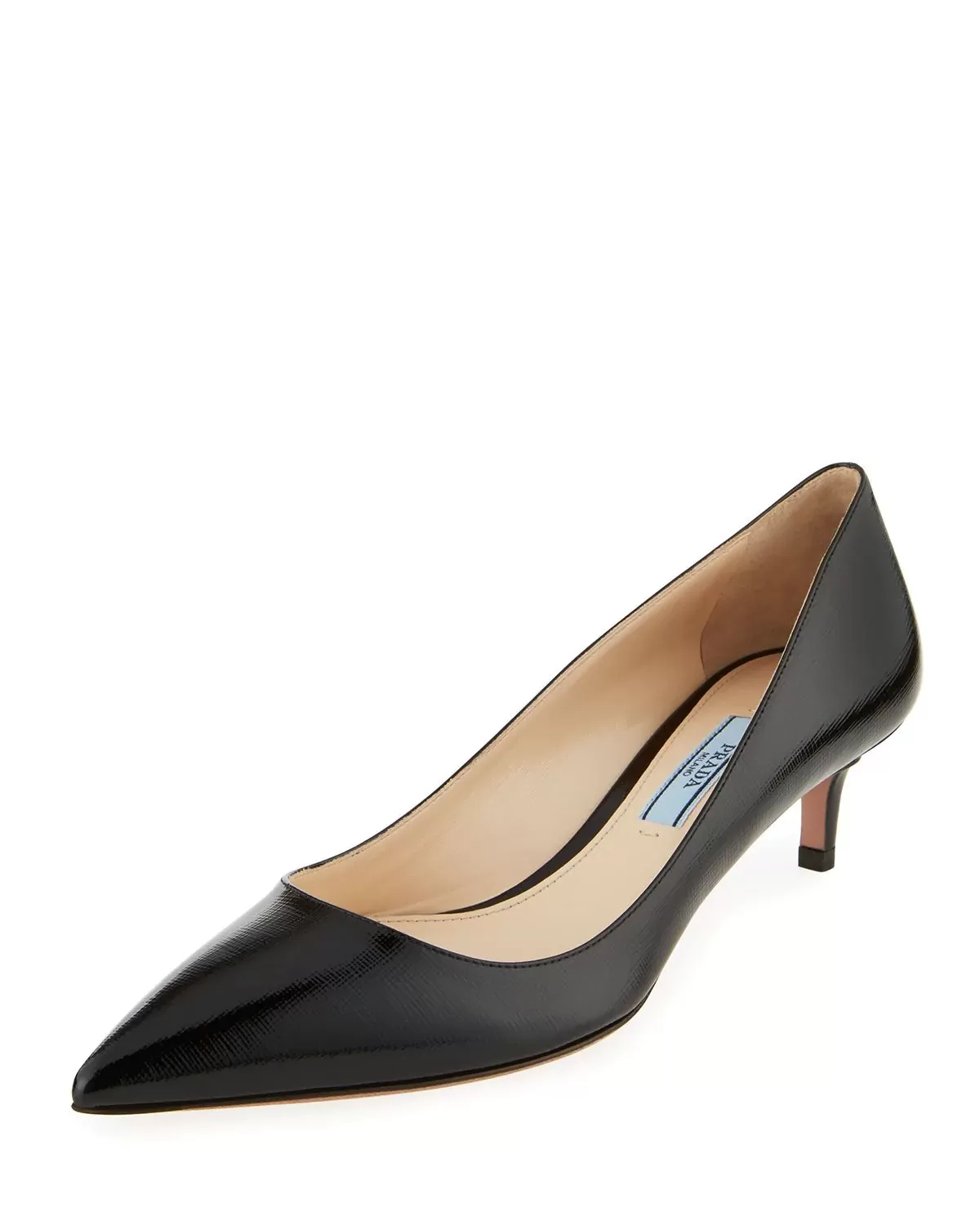 Prada Patent Saffiano 45mm Pump