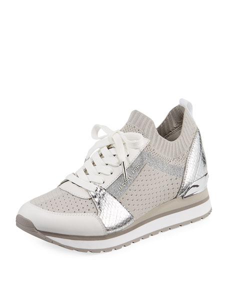 MICHAEL Michael Kors Billie Knit Trainer Lace Up Sneakers