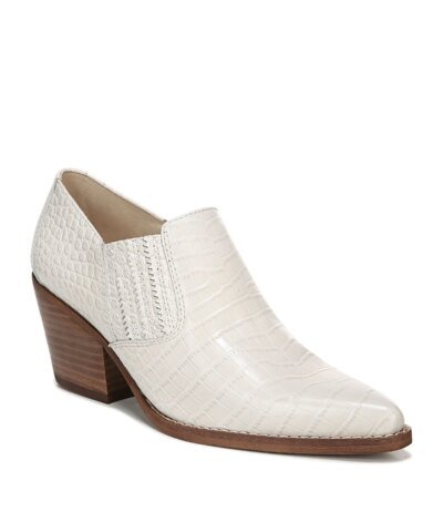 Sam Edelman Walton Crocodile-Embossed Ankle Booties