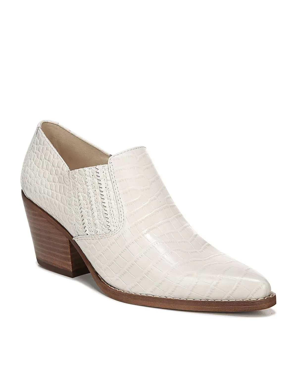 Sam Edelman Walton Crocodile-Embossed Ankle Booties