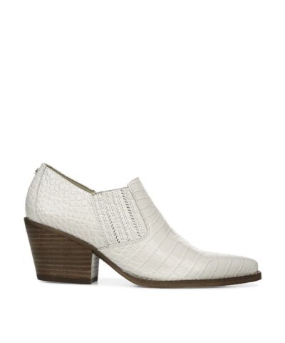 Sam Edelman Walton Crocodile-Embossed Ankle Booties