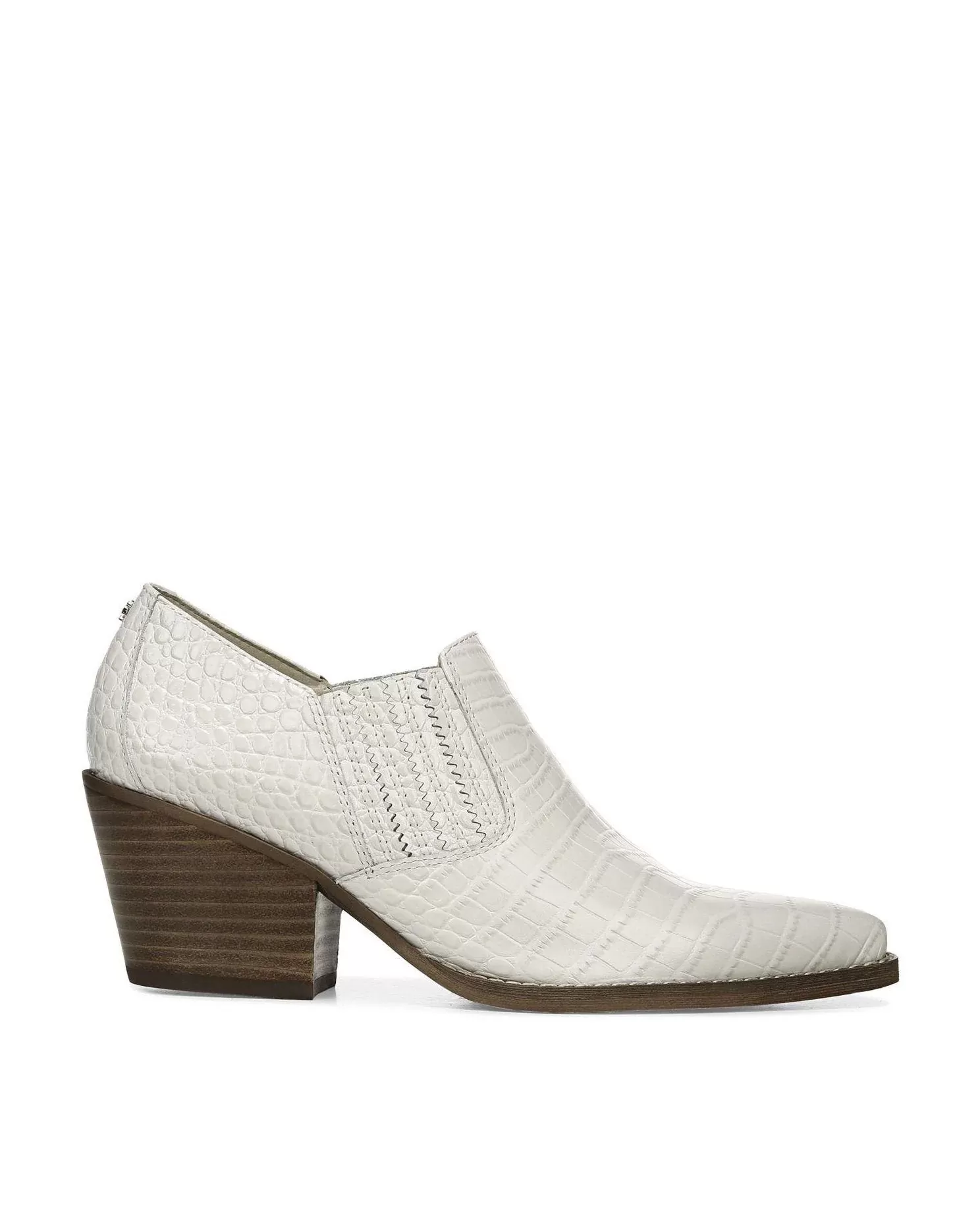 Sam Edelman Walton Crocodile-Embossed Ankle Booties