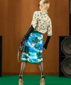 Gucci Retro Flower Print Viscose Shirt