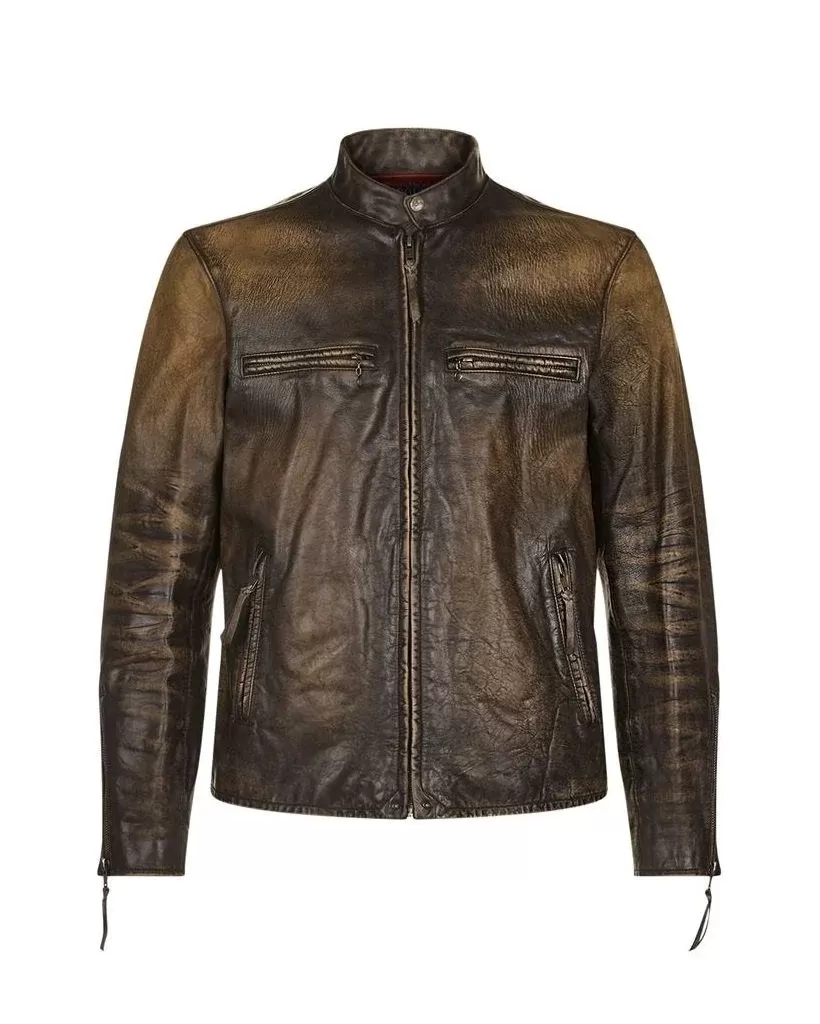 Polo Ralph Lauren Distressed Leather Jacket