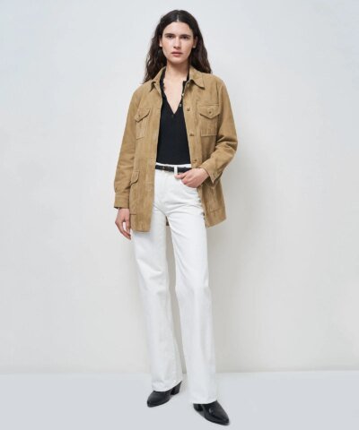 Nili Lotan Michelle White Rib Henley