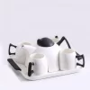 Nordic 5 Pieces Corde Mug, White/Black