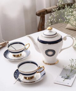 Royal 5 Piece Renaissance Gold Tea Set
