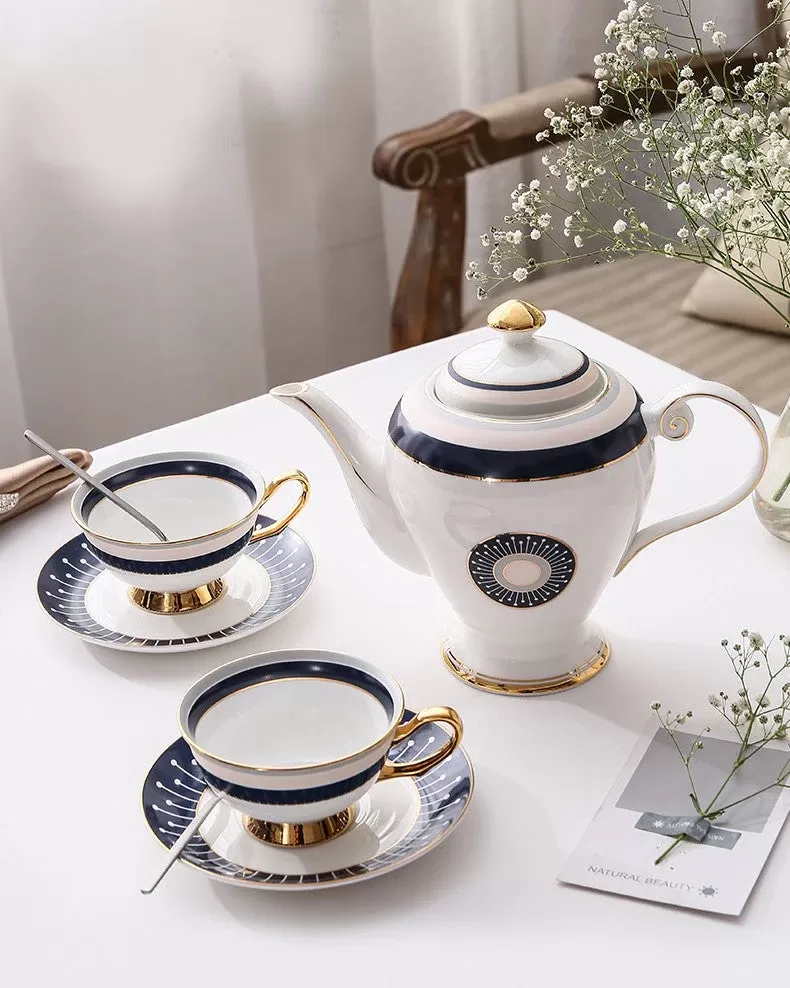 Royal 5 Piece Renaissance Gold Tea Set