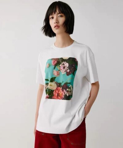 Noralux Women's Flowers Print Graphic Tee