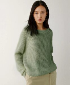 Noralux Mohair Blended Round Neck Sweater