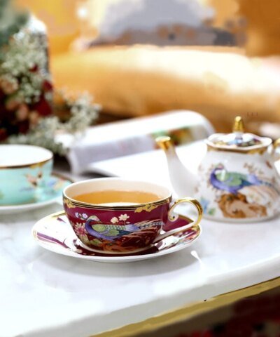 Royal Peacock Bone China Tea For One Set