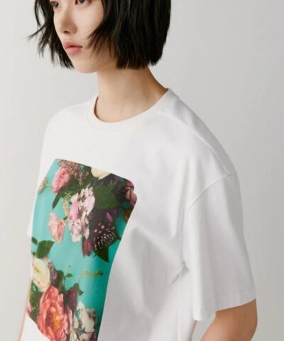 Noralux Women's Flowers Print Graphic Tee