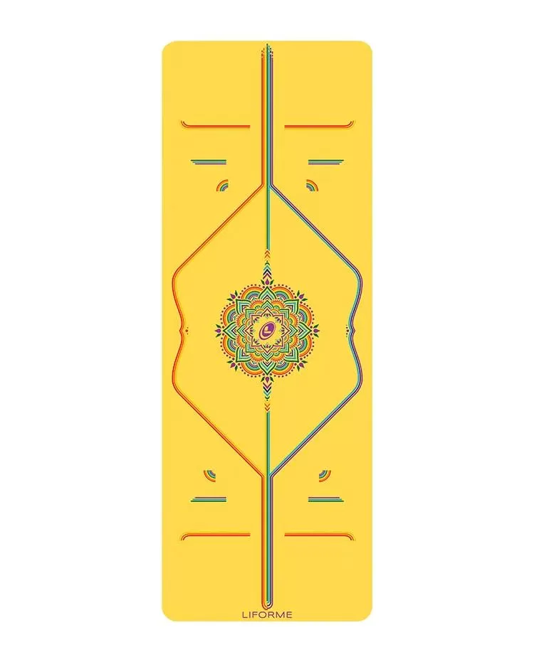 Liforme Yellow Rainbow Hope Yoga Mat