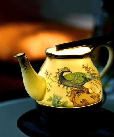 Royal Peacock Bone China Tea For One Set