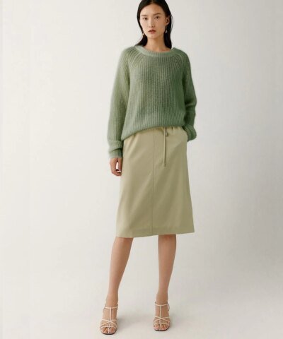 Noralux Mohair Blended Round Neck Sweater