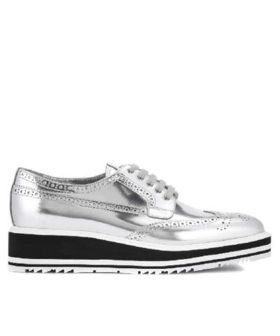 Prada Wingtip Platform Bluchers